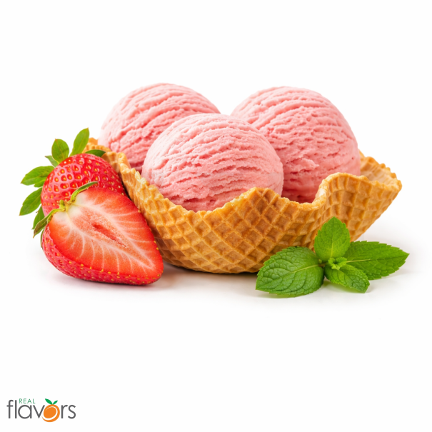Real Flavors Strawberry Gelato Extract - In Stock