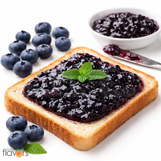 Real Flavors Blueberry Jam With Toast Extract - In Stock