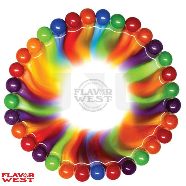 Flavor West Rainbow Candy Natural - In Stock